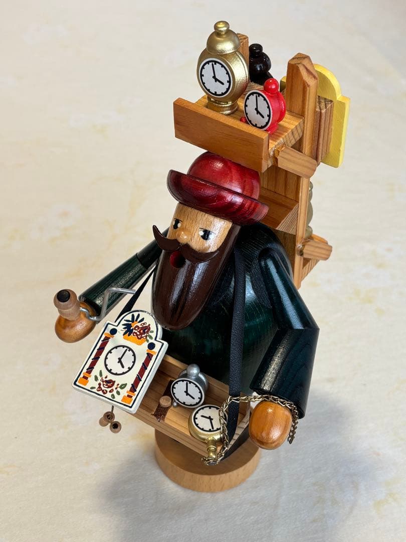 ドイツ製　木工芸品　煙出し人形（パイプ人形）