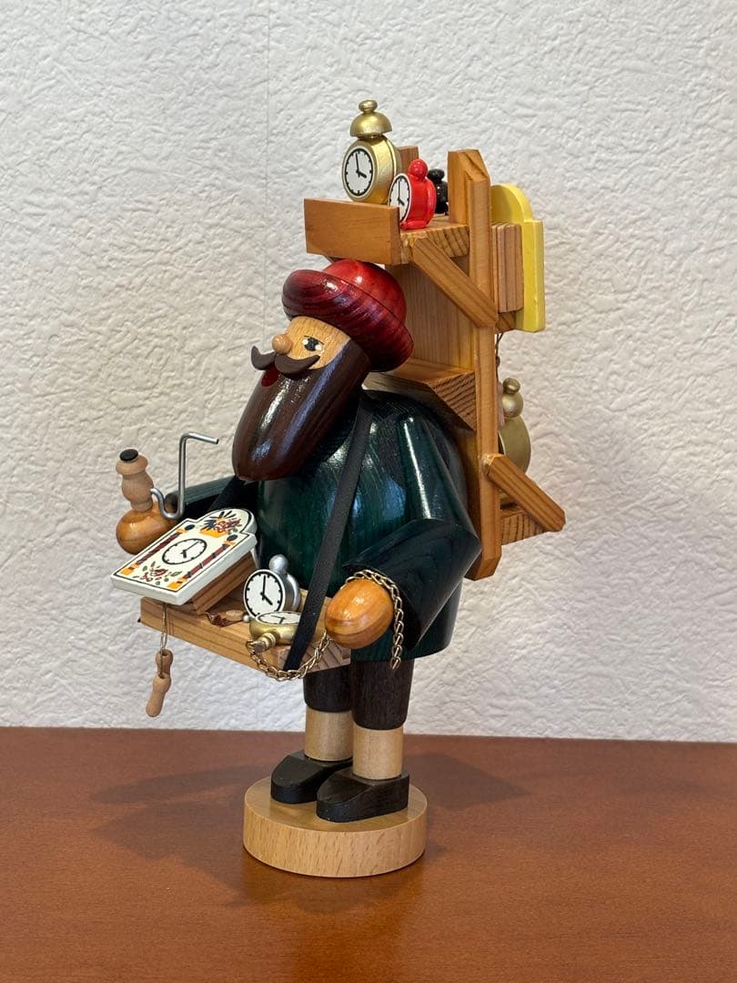 ドイツ製　木工芸品　煙出し人形（パイプ人形）