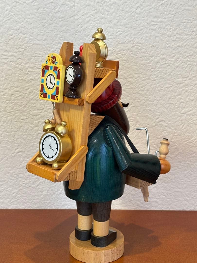 ドイツ製　木工芸品　煙出し人形（パイプ人形）