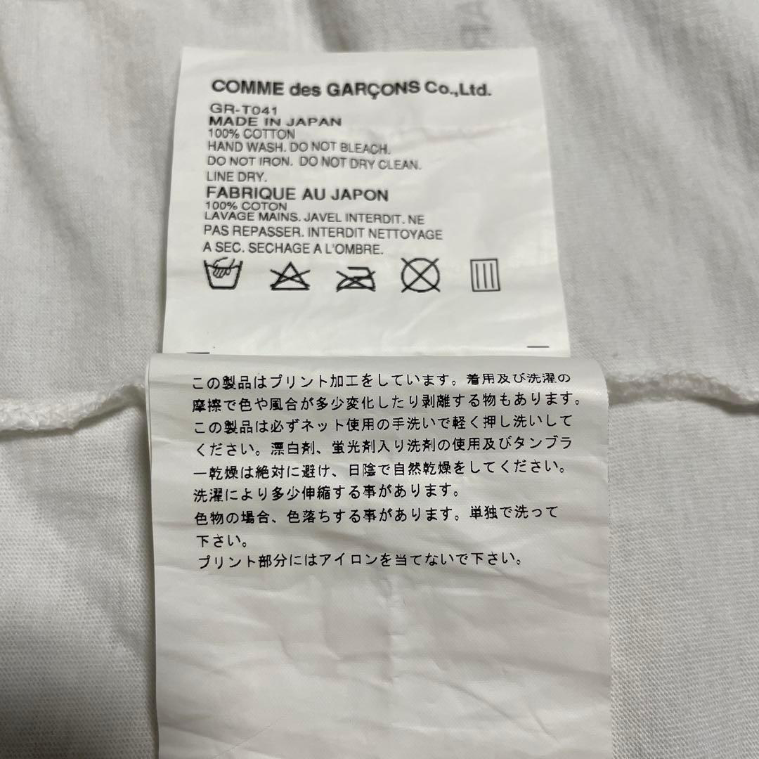 コムデギャルソン　半袖TシャツSサイズ　仮面プリントマスカレード