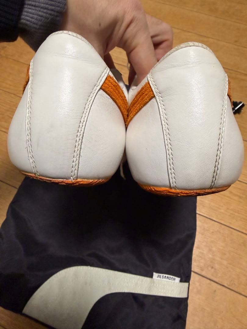 JIL SANDER x PUMA ホワイト オレンジ　スニーカー