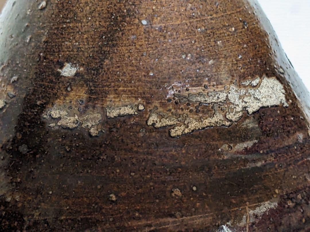 ♦種子島焼 古陶磁 江戸時代 算盤形瓶 花瓶 琉球陶芸 珍物レア物 古美術骨董品