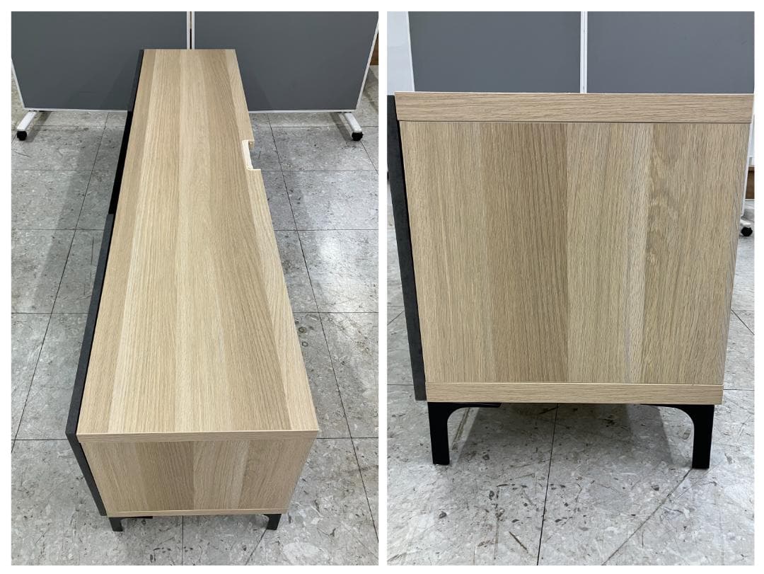 IKEA テレビボード BESTA KALLVIKEN グレー ベージュ