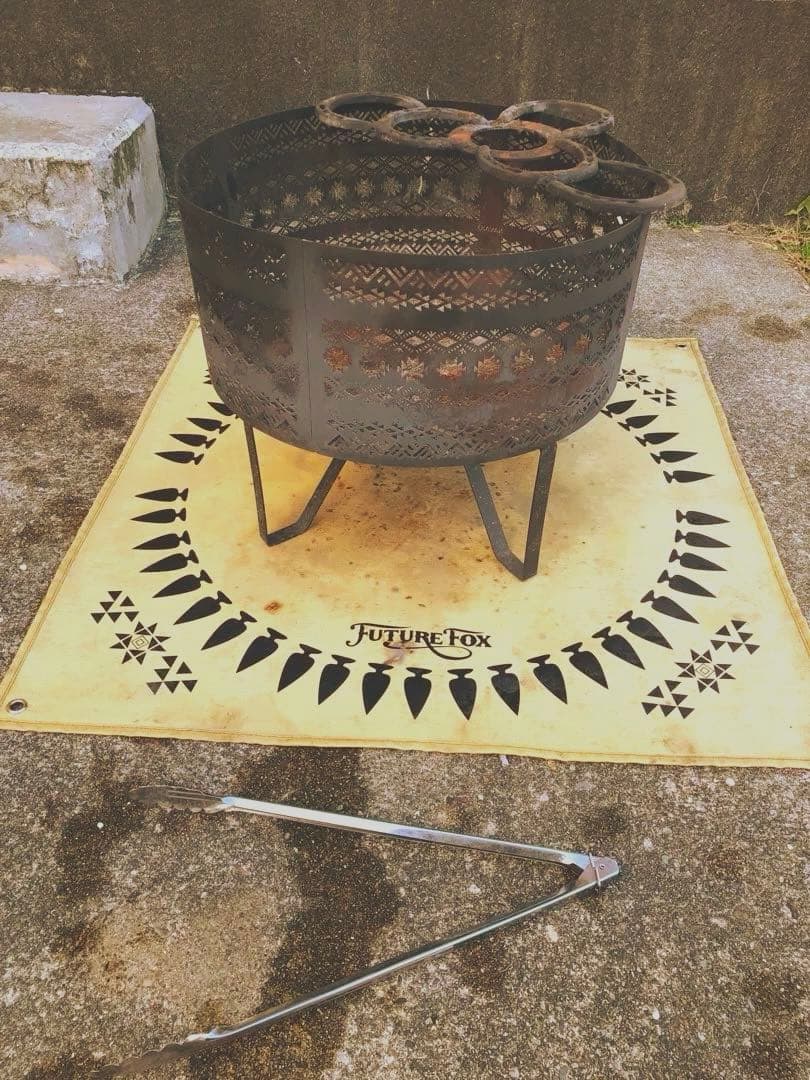 FUTURE FOX NAVAJO 焚き火台　シート　収納袋トングセット