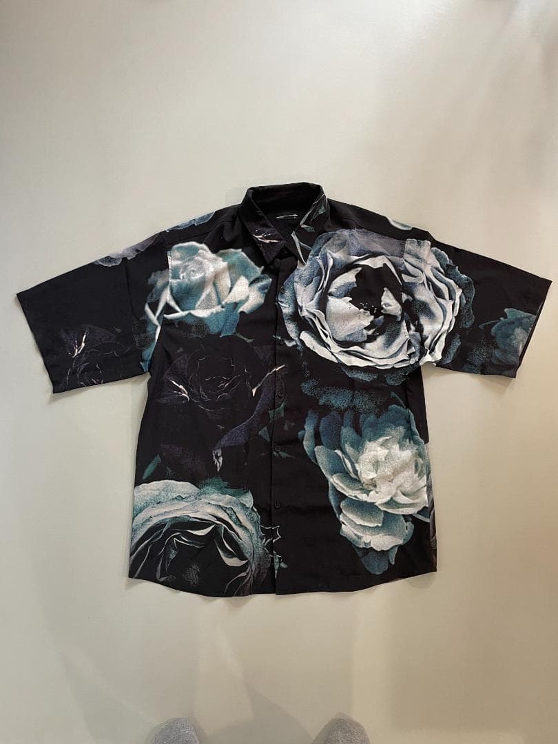 LAD MUSICIAN Short Sleeve Big Shirt 花柄