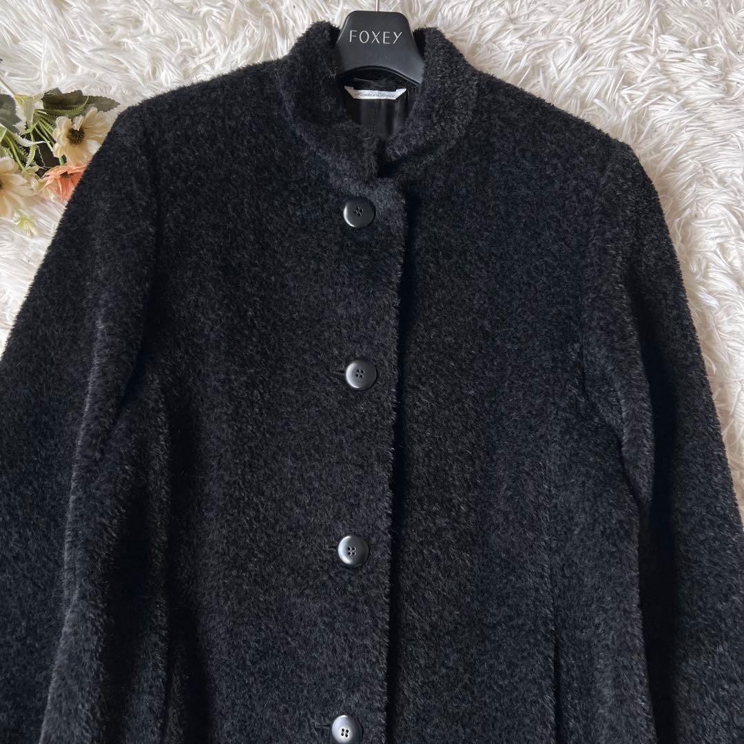 MaxMara マックスマーラ 白タグ アルパカ ボア チェスター コート