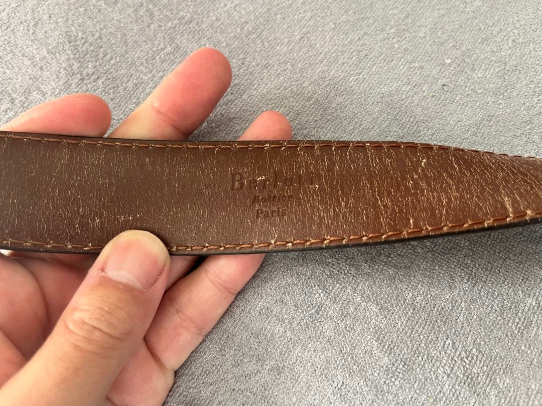 Berluti ブラウンレザー ベルト