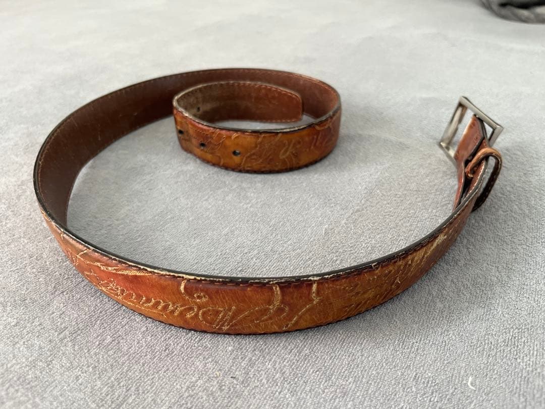 Berluti ブラウンレザー ベルト