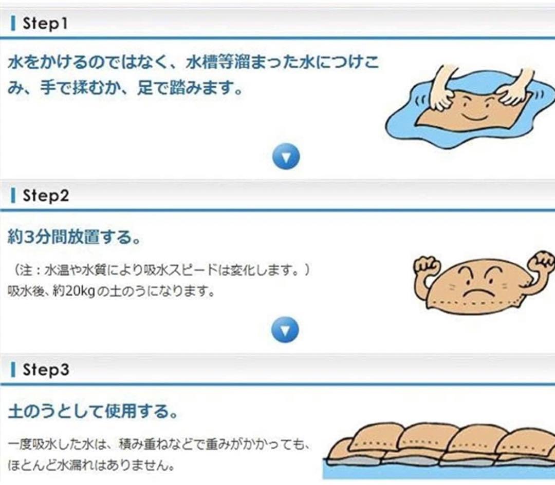 【防災用品吸水性土のう 水だけでふくらむ土を使わない 台風、大雨、100pcs