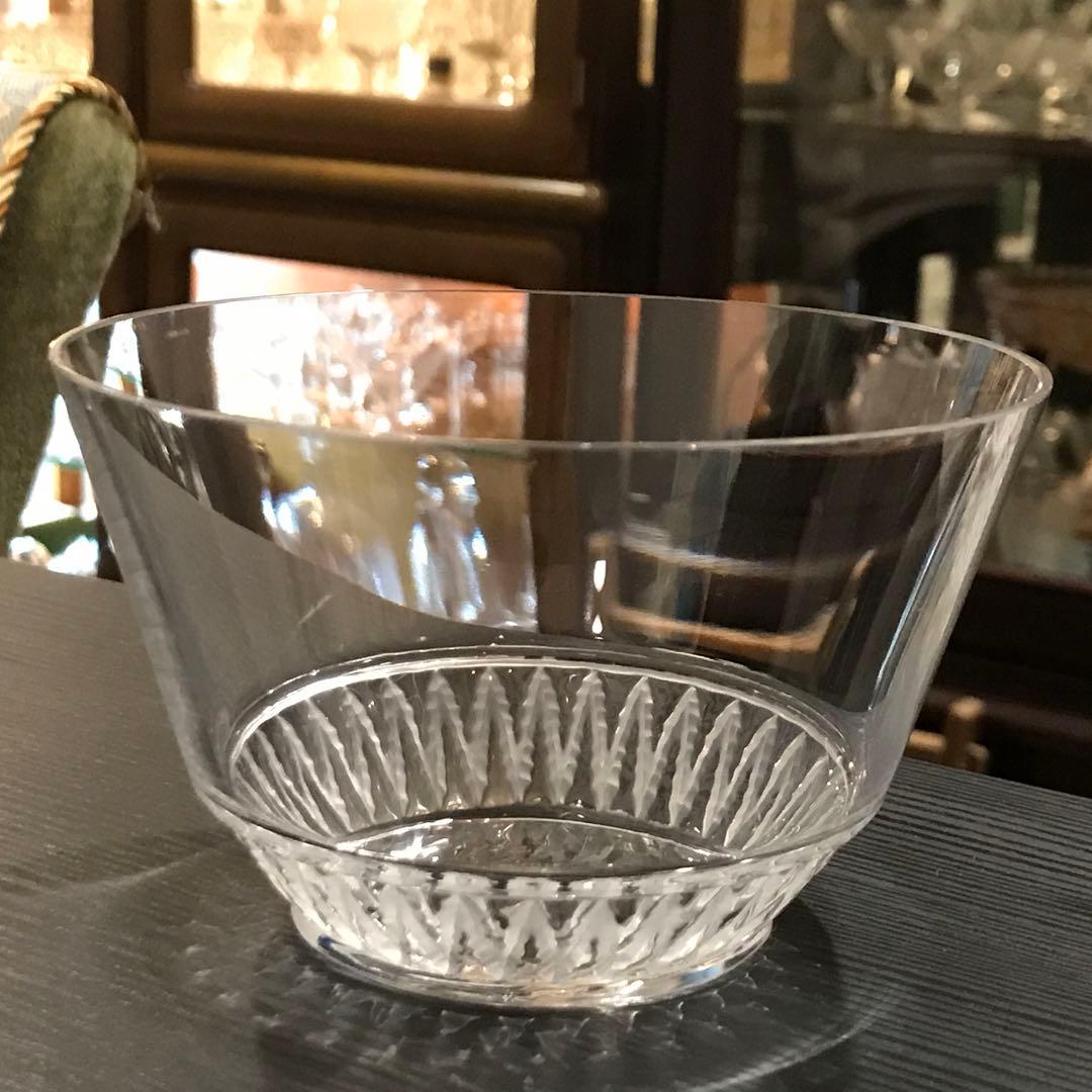 希少ラリックLaliqueシャンピニーChampigny★クリスタルサラダボウル