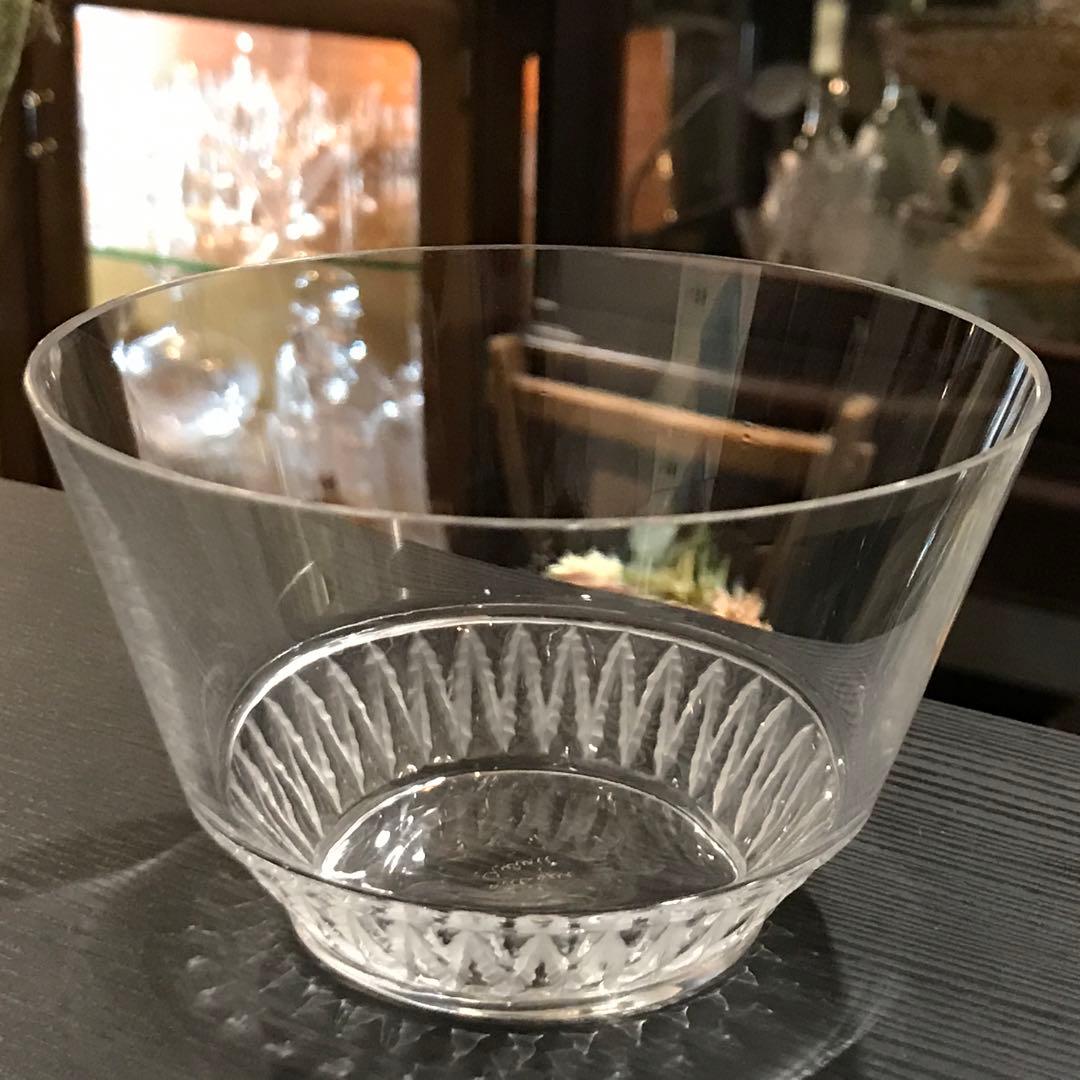 希少ラリックLaliqueシャンピニーChampigny★クリスタルサラダボウル