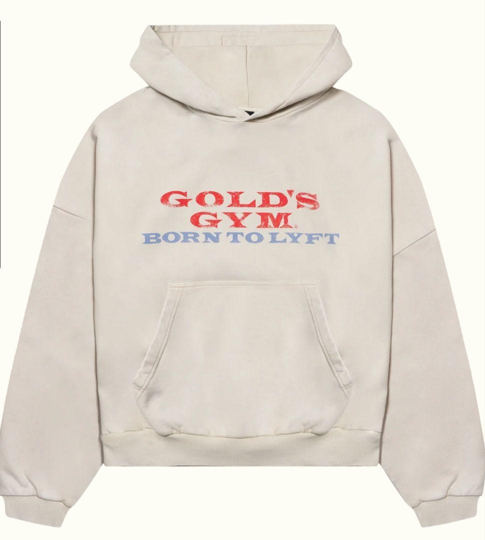 【Mサイズ】LÝFT × GOLD'S GYM LOGO HOODIE