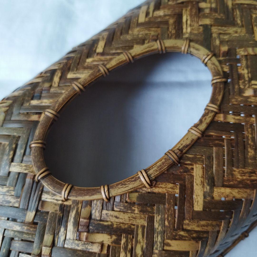 未使用　公長齋小菅　京都　竹細工　竹製品　ティッシュケース　秀逸　日本製　伝統