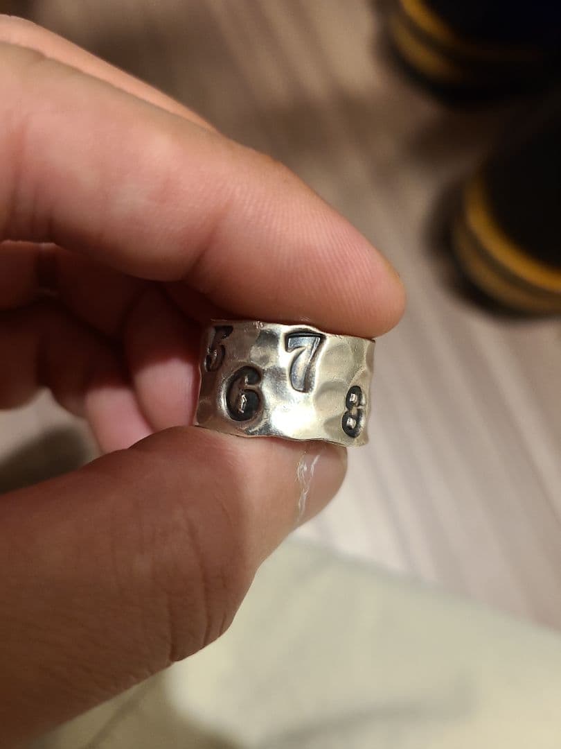 【ヴィンテージ❗️】シルバー ×数字デザイン×メキシカンジュエリーリング