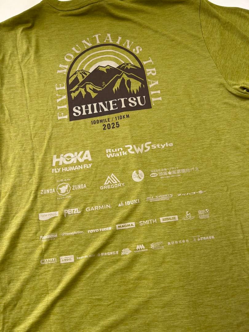 サイズM パタゴニア 信越五岳 Tシャツ 2025 キャプリーン メンズ