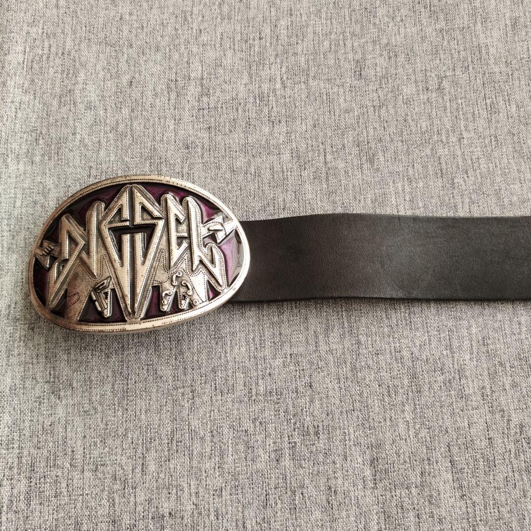 DIESEL◉レザーベルト　バックル　メンズ