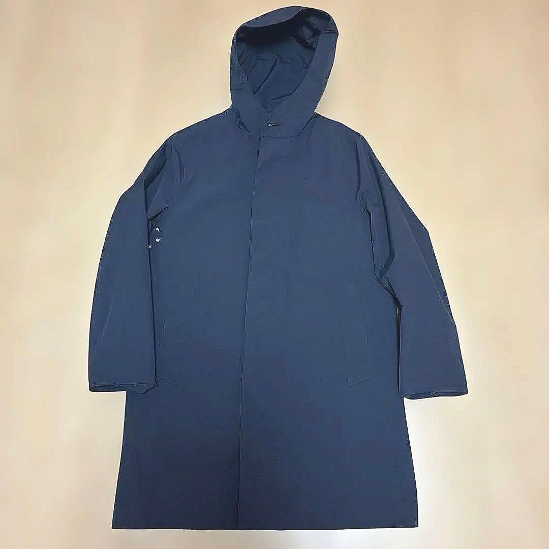美品Traditional Weatherwear ステンカラーコート ネイビー
