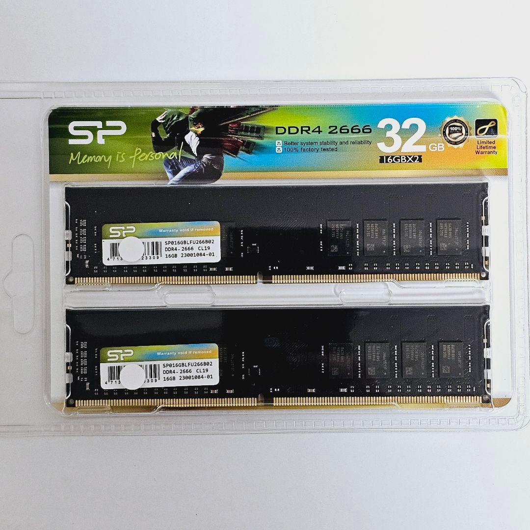 新品未開封 SP SP016GBLFU266B22 8GB ×2枚（計16GB）
