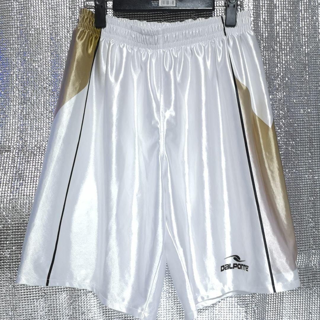 サッカー部　サッカー　パンツ　Dalponte 光沢ホワイト