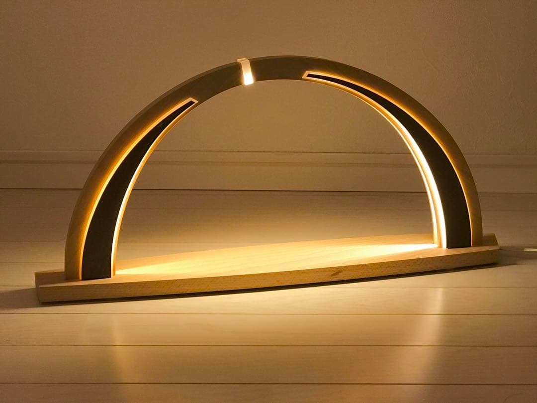 Tietze LED照明付き木製飾り台 ドイツ製 キャンドルアーチ