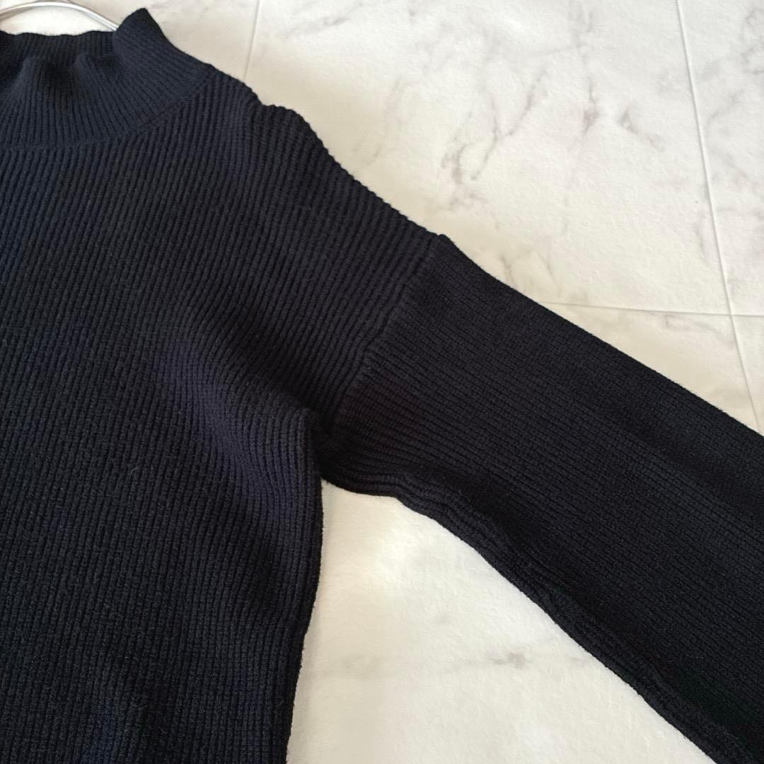 ERMANNO FIRENZE♡レイヤード ニット×レース キャミワンピース 黒