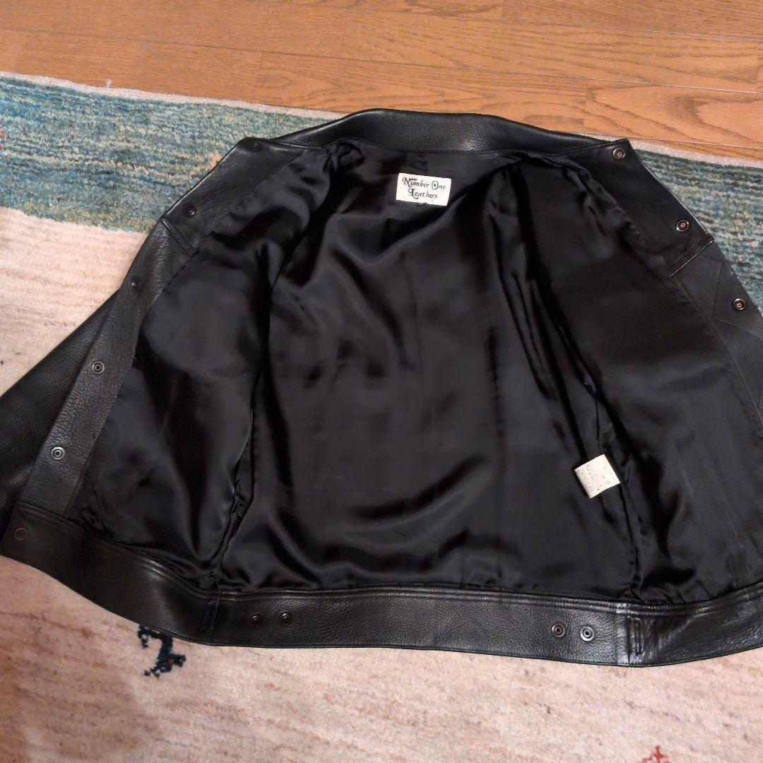 レッドムーンNumber One Leathers 鹿革ジャケット 38