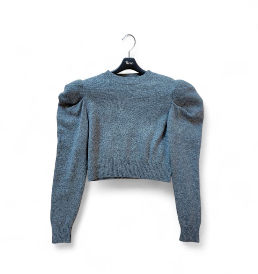 【Cygne】Nicole ポワンニット F グレー ウール