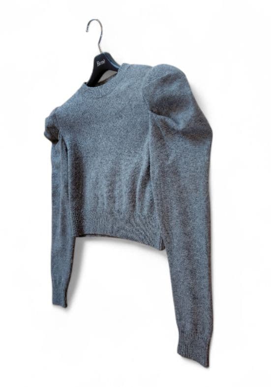 【Cygne】Nicole ポワンニット F グレー ウール