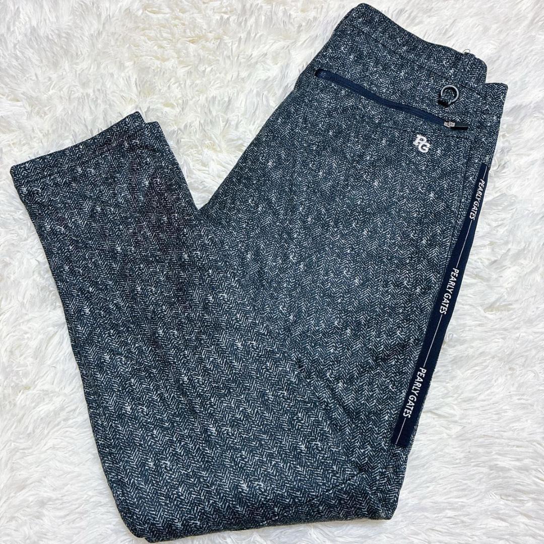 美品　PEARLY GATES ゴルフジョガーパンツ ヘリンボーン　サイズ4
