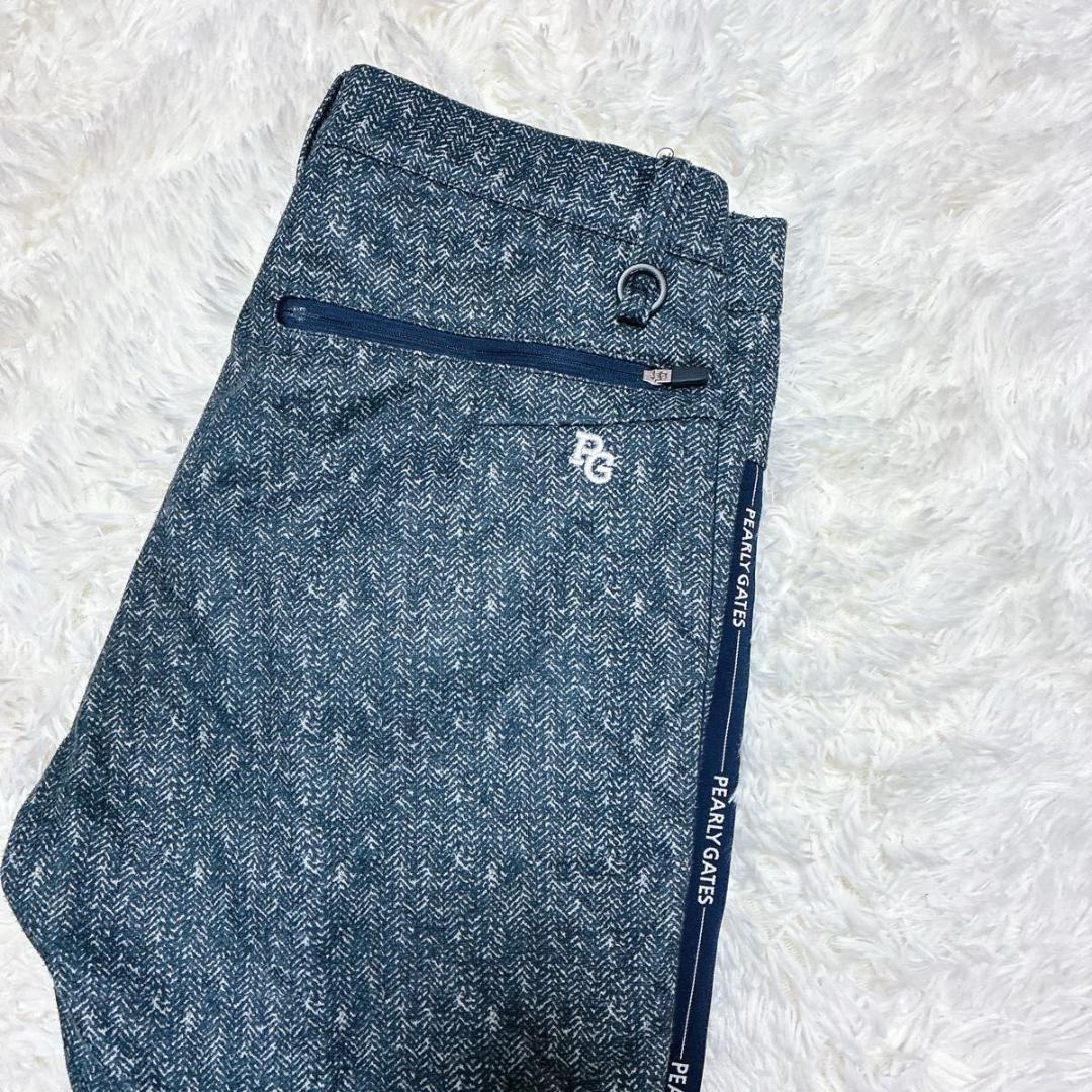 美品　PEARLY GATES ゴルフジョガーパンツ ヘリンボーン　サイズ4