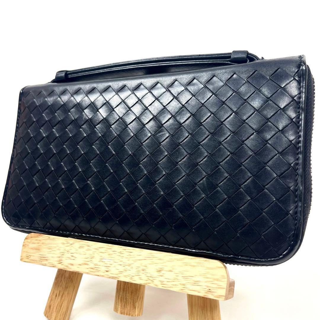 ボッテガヴェネタ　長財布　オーガナイザー　イントレチャート　極美品　レザー