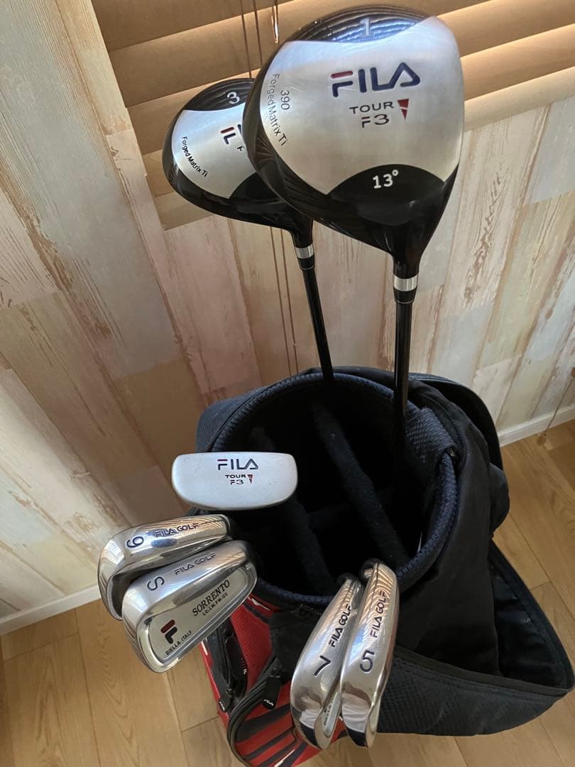 FILA ゴルフバッグ・キャディバッグ レディース　ハーフセット　初心者