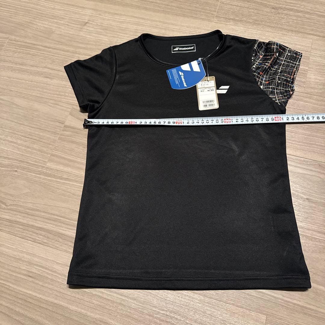 バボラ テニスTシャツとスコートの3点セット 黒