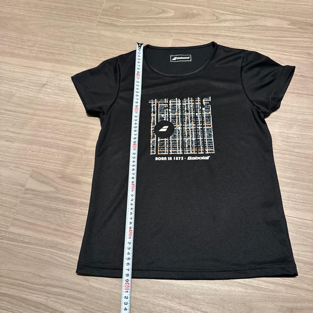 バボラ テニスTシャツとスコートの3点セット 黒