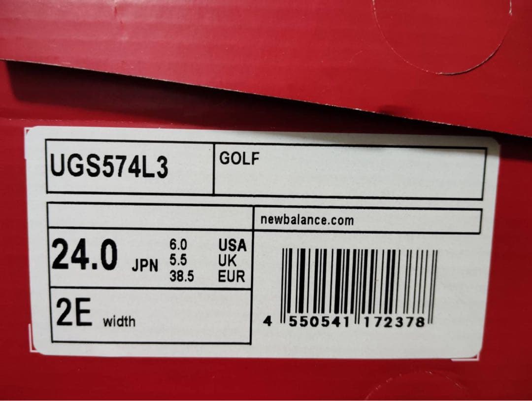新品24cmニューバランスnewbalanceゴルフシューズ UGS574L3