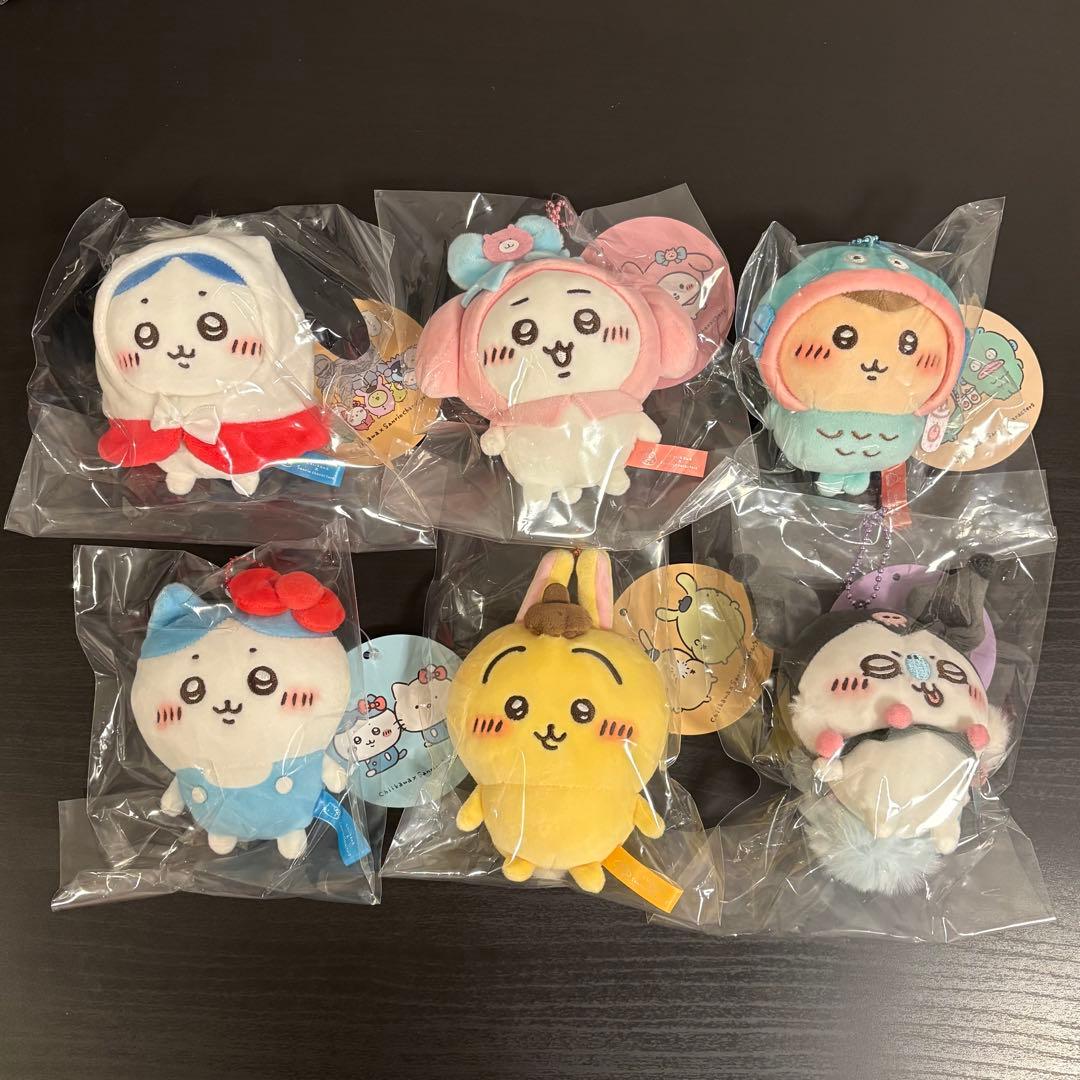 ちいかわ×サンリオキャラクターズ　プチミニマスコット　セミコンプリート6種セット