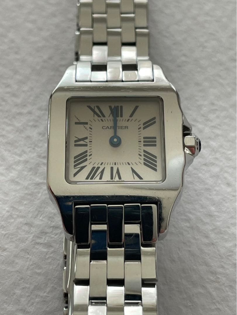 カルティエ 時計 レディース サントスドゥモワゼル SM QZ ステンレス