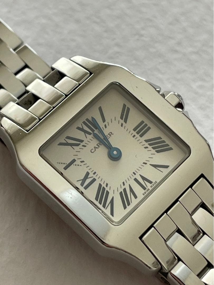 カルティエ 時計 レディース サントスドゥモワゼル SM QZ ステンレス