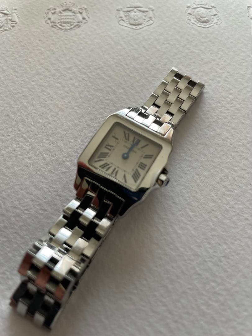 カルティエ 時計 レディース サントスドゥモワゼル SM QZ ステンレス