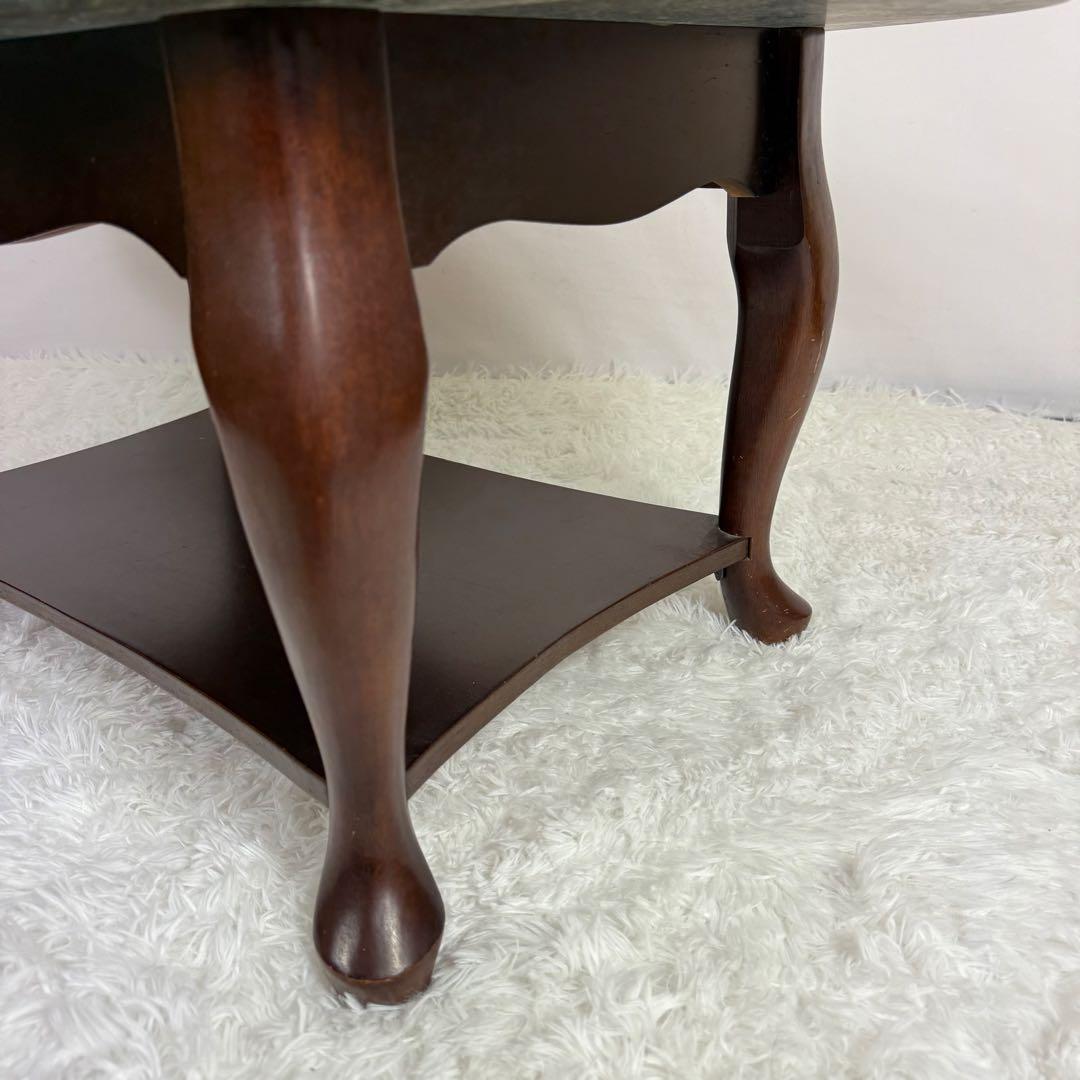 天然大理石 楕円形テーブル　ティノスグリーン センターテーブル