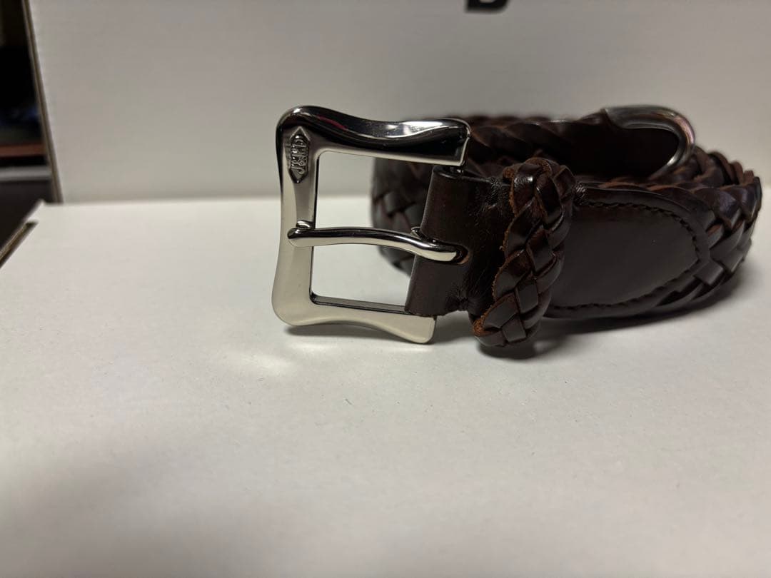 J&M Davidson／メッシュベルト／ブラウン／30/75