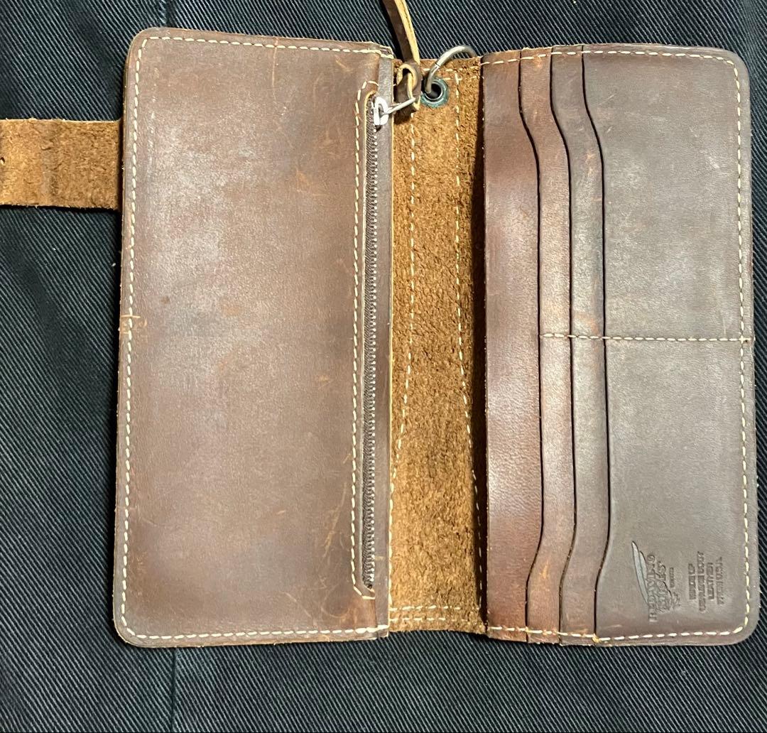 【廃盤・美品】REDWING 長財布 美品 レザー アメカジ ブラウン