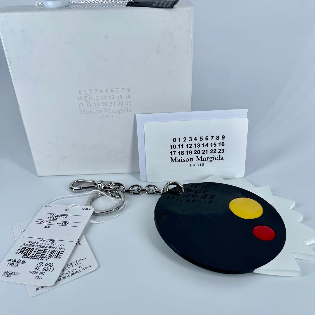 ✨未使用品✨メゾンマルジェラ　チャーム　レザー　キーホルダー　アクセサリ　UNI