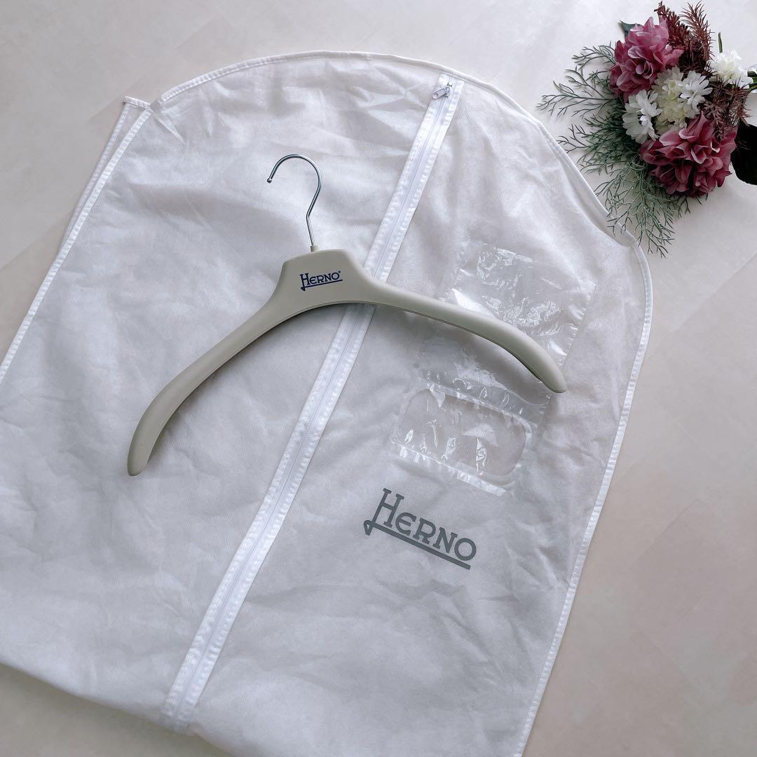 未使用美品✨ヘルノ ナイロンコート モッズコート ロゴ刻印 2way 42