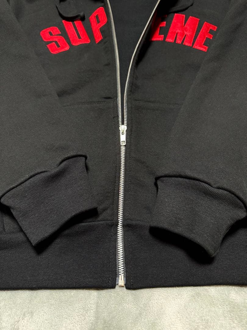 Supreme アーチロゴ サーマル ジップアップ フーディ