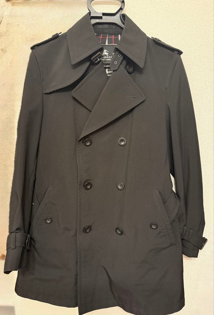 超美品　バーバリー　ブラックレーベル　 トレンチコート　黒　サイズM