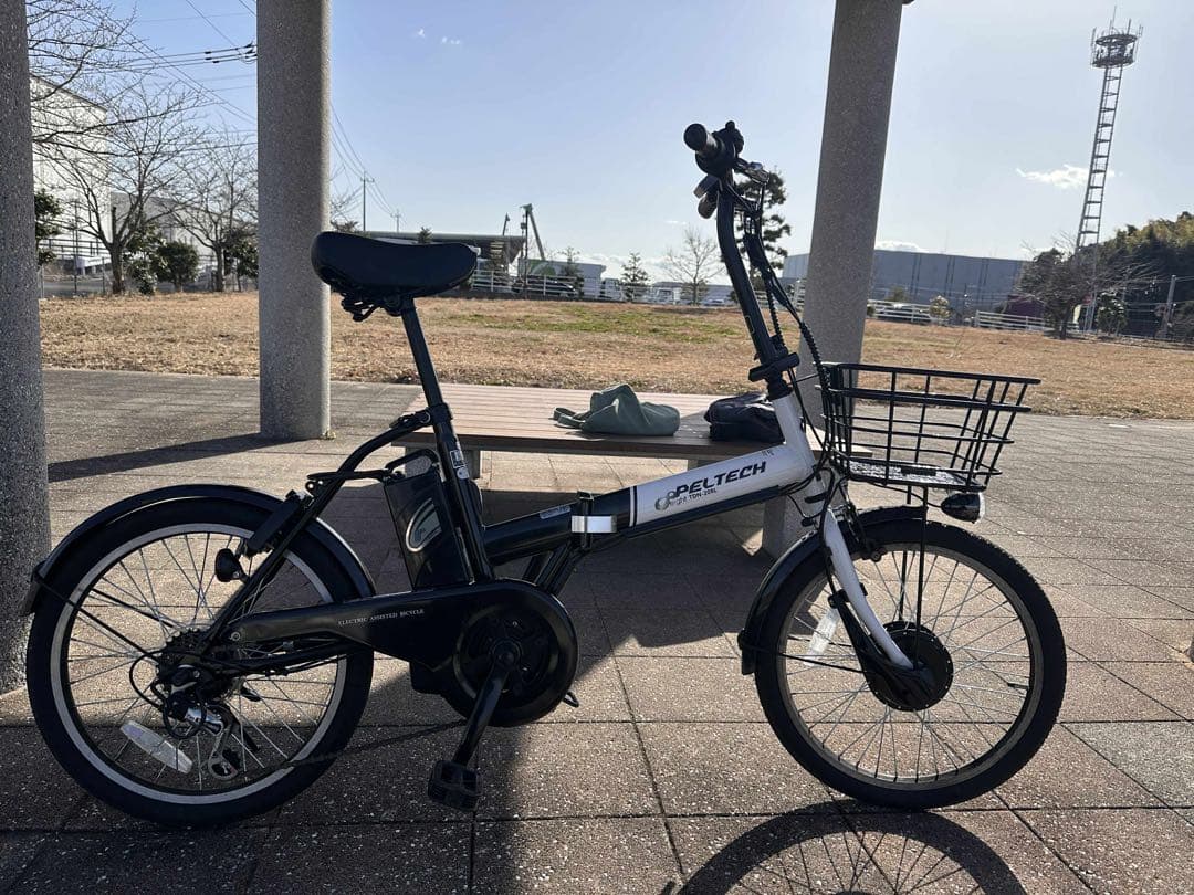 PETTECH 折りたたみ自転車 ホワイト/ブラック