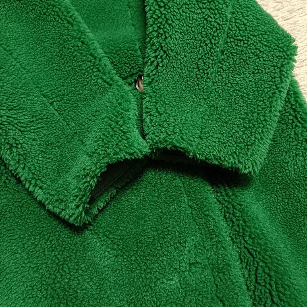 【現行品】美品✨️LIGNAGGIO リナージオ ウール混 フードボアコート 緑