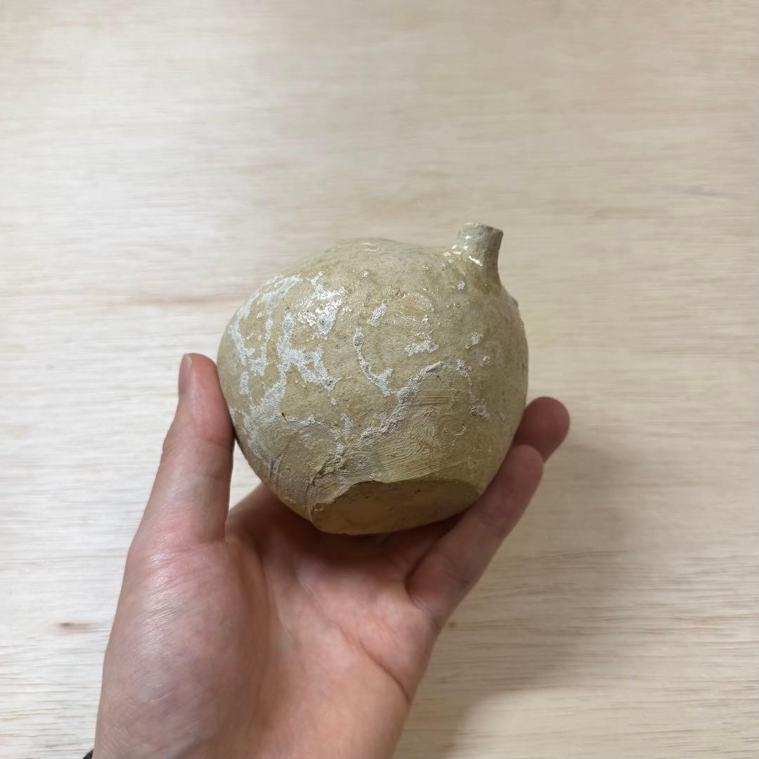 古瀬戸 灰釉 水滴 室町時代 発掘品 陶片 古美術 骨董 民藝 古美濃 古常滑