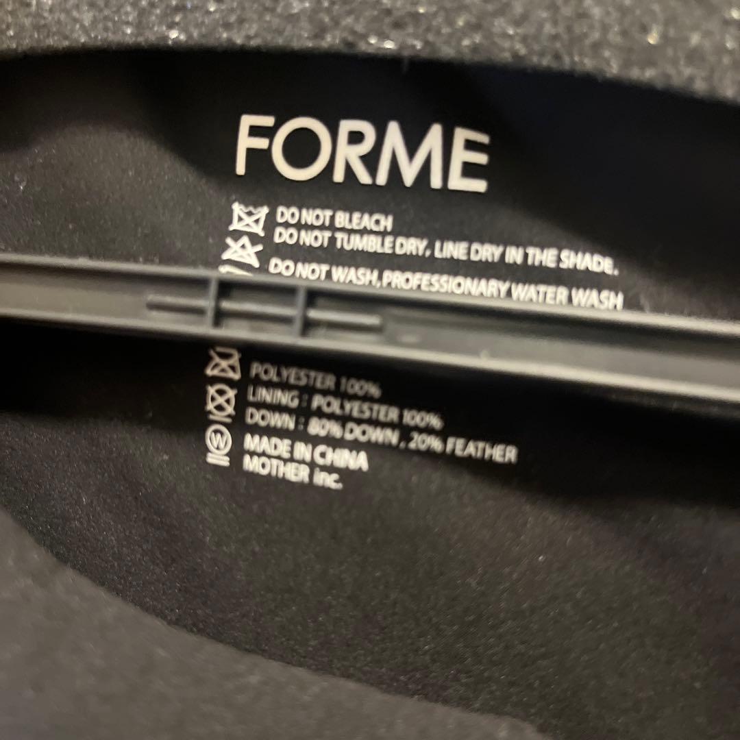 FORME ブラック ダウンベスト